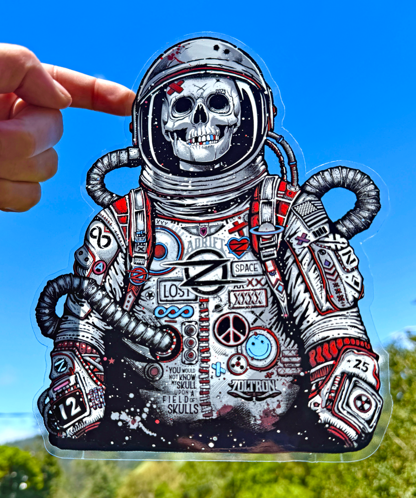 (2) BIG Astronaut Stickers