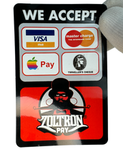 (10) ZOLTRON PAY Public Space Enhancement Stickers