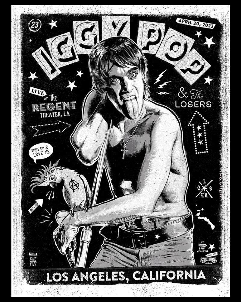 (Night 1) Iggy Pop Tour Print