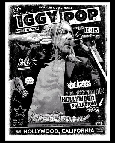 (Night 4) Iggy Pop Tour Print
