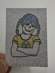 (1) Random Mini Sue Nami Letterpress Print & Foil Sticker