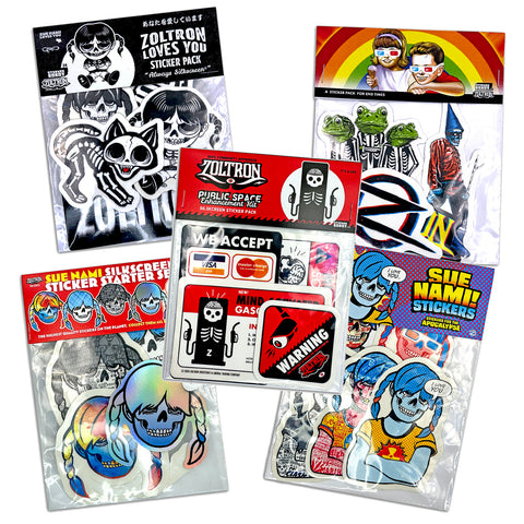 All Five (5) 2024 Zoltron Sticker Packs!