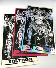 (3) Zoltron Tarot Handbills - Oakland, Ca. 2015