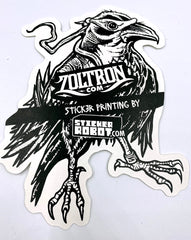 (2) JUMBO Raven Clear Stickers